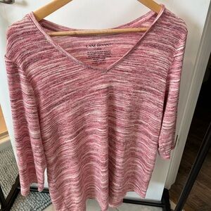 Lane Bryant Pink Long Sleeve Top